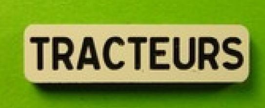 MCD-043 - Panonceau signalisation Tracteurs - En kit - 1