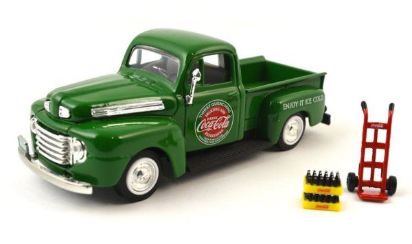 MCITY467431 - FORD F1 pick-up 1948 Coca Cola avec diable et 2 caisses de bouteilles - 1