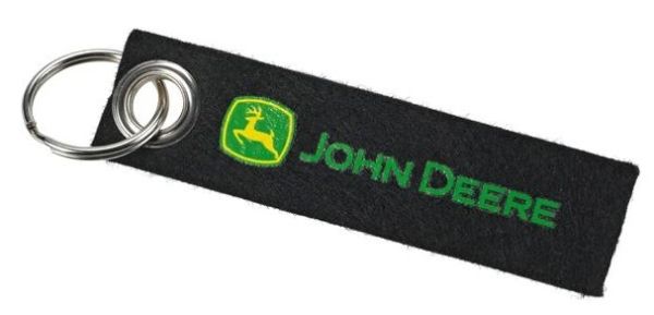 MCJ099749000 - Porte clés JOHN DEERE en tissus noir - 1