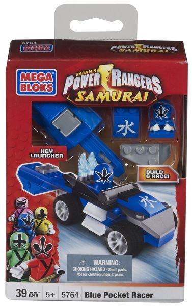 MEGA5764 - Voiture POWER RANGERS Super Samurai - Bleu - 1