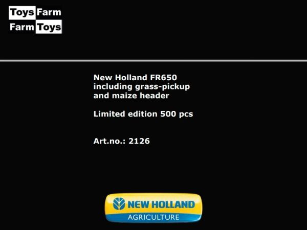 Ensileuse NEW HOLLAND FR650 – MARGE MODELS 1/32 – Jantes Grises – Modèle MAR2127