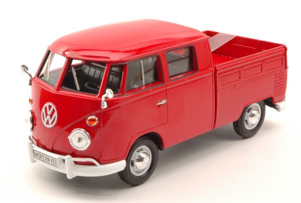 MMX79343ROUGE - VOLKSWAGEN Type 2 T1 double cabine pickup rouge - 1
