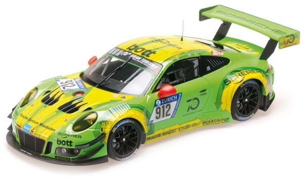 MNC155186912 - PORSCHE 911 GT3 R Mantey Racing #912 24h Nurburgring 2018 pilotes Lietz / Pilet / Makowiecki / Tandy - 1