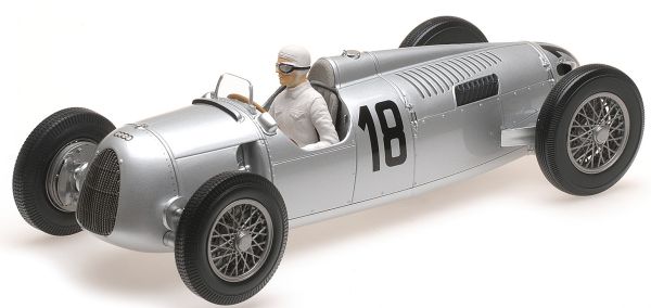 MNC155361018 - AUTO UNION Typ C Winner Internationales Eifelrenenn 1936 B. Rose avec le pilote - 1