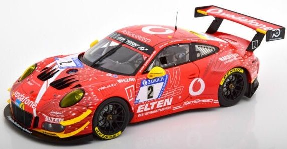 MNC410186702 - PORSCHE 911 GT3 R #2 24H Nurburgring 2018 pilotes Jans / Bockman / Slooten / Luhr - 1