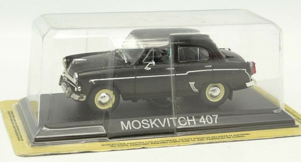 MAGLCMOS407 - MOSKVITCH 407 1958 berline 4 portes noire vendues sous blister - 1