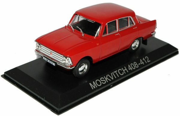 MAGLCMOS408-412 - MOSKVITCH 408-412 1965 rouge vendue sous blister - 1