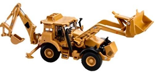 MOT13477 - Tractopelle JCB HMEE Militaire Version US Jaune Ech:1/87 - 1