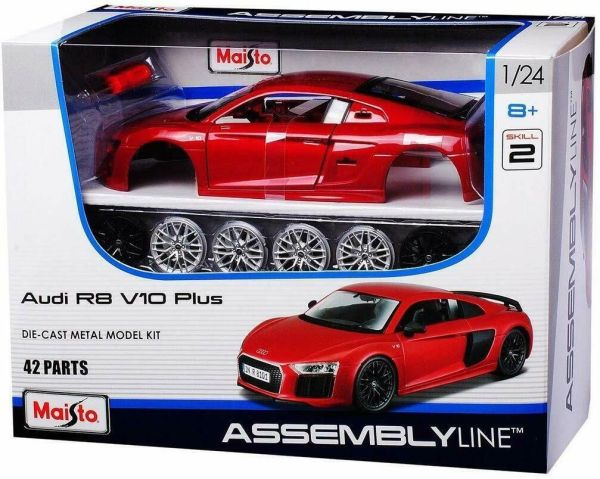 MST39510 - AUDI R8 V10 Plus rouge Métal Kit à assembler - 1