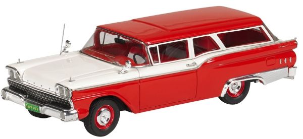 MTH447 - FORD RANCH WAGON 1959 Rouge - 1