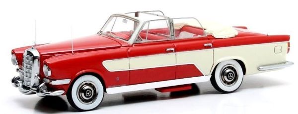 MTX41302-021 - GHIA MB 300C Allungata cabriolet 1956 rouge et blanc - 1