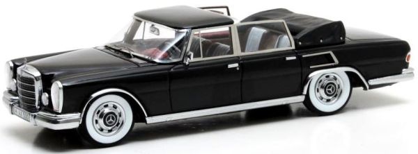 MTX51302-101 - MERCEDES BENZ 600 LWB Landaulet Graf von Berckheim cabriolet 1970 noire - 1