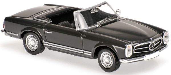 MXC940032231 - MERCEDES BENZ 230 SL cabriolet ouvert 1965 gris sombre - 1