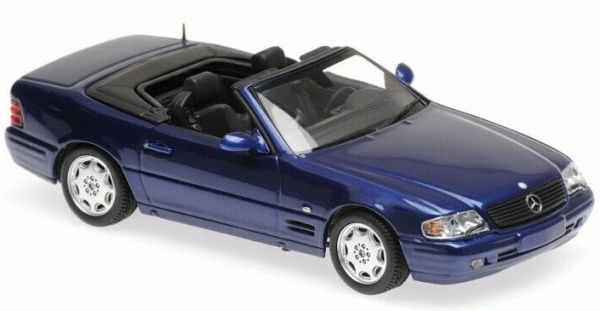 MXC940033030 - MERCEDES BENZ 500 SL cabriolet ouvert 1999 bleu - 1