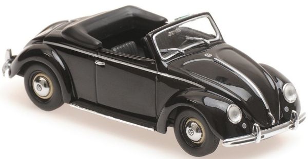 MXC940052130 - VOLKSWAGEN Beetle cabriolet ouvert 1950 noire - 1