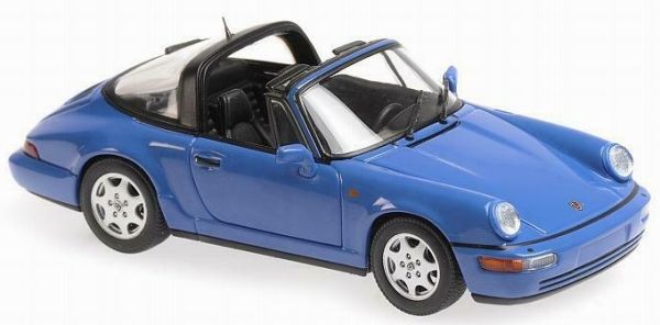 MXC940061360 - PORSCHE 911 Carrera 2 Targa 1991 ouverte bleue - 1