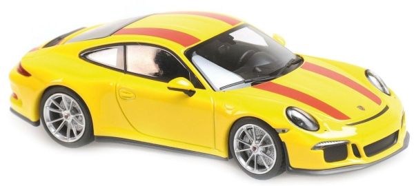 MXC940066221 - PORSCHE 911 R 2016 jaune à bandes rouges - 1