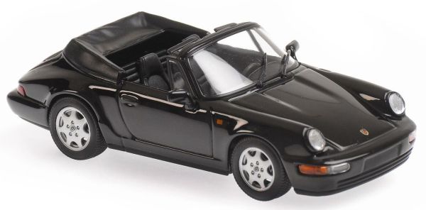 MXC940067331 - PORSCHE 911 Carrera 4 cabriolet ouvert 1990 noir - 1