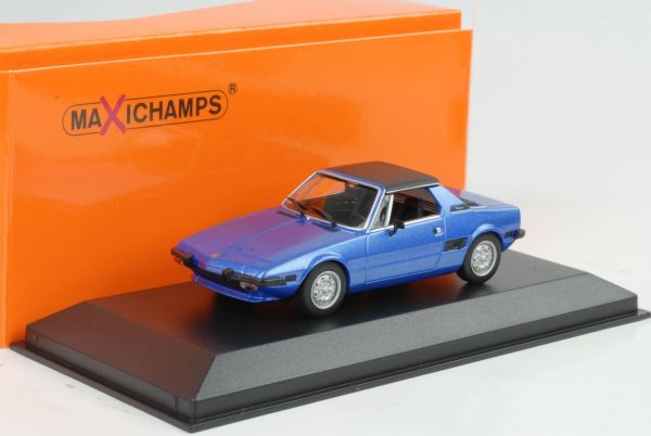 MXC940121661 - FIAT X1/9 1974 bleu toit noir - 1