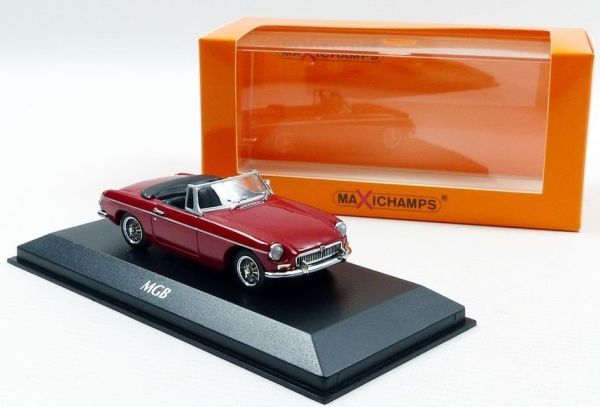 MG MGB Cabriolet Rouge 1/18 - Corgi - Miniature Collection (Sans Boîte)