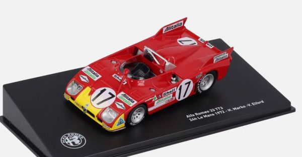 Autocollants Alfa Romeo T33 TT 3 Le Mans 1973 - Échelles 1:32 à 1:18, Fentes Calques