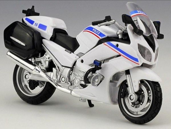 MST32306-02 - YAMAHA FJR 1300A Blanche et bleue - Police - 1