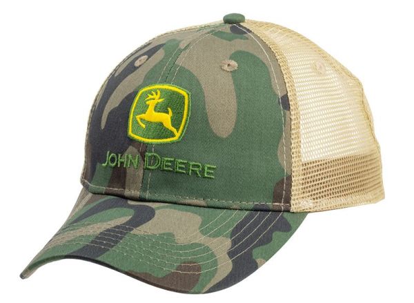 MC13080003BK - Casquette camionneur JOHN DEERE motif camouflage - 1