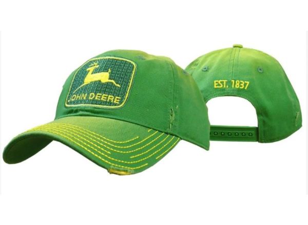 MC13080295GR - Casquette avec arrière en filet vintage JOHN DEERE verte - 1