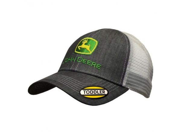 MC53080422CH - Casquette avec arrière en filet pour enfants JOHN DEERE grise - 1