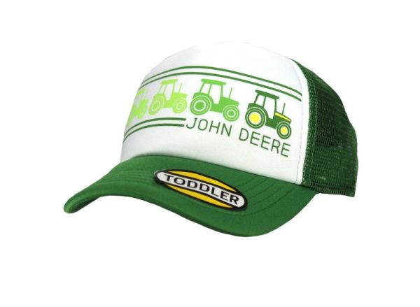 MC53084519GR - Casquette avec arrière en filet pour enfants JOHN DEERE verte et blanche - 1