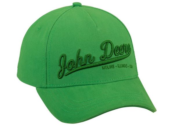 MCL201919011 - Casquette basecap JOHN DEERE 3D verte - 1