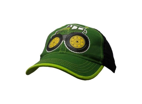 MCPBJSH963GT - Casquette pour enfants tracteur JOHN DEERE verte et noire - 1