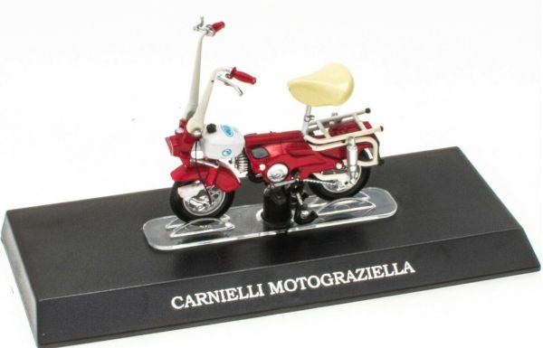 MAGMOT022 - Cyclomoteur CARNIELLI Motograziella rouge et blanc - 1