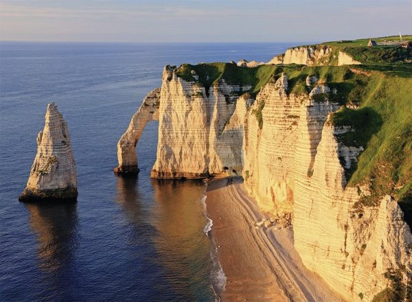 NAT87228 - Puzzle - 500 Pièces - Les falaises d'Etretat - 49 x 36 cm - 1