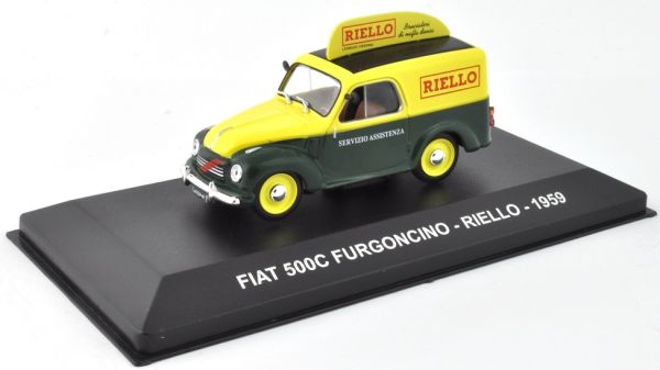 NET0015 - FIAT 500 C 1959 utilitaire assistance de la marque de chaudière italienne Riello - 1