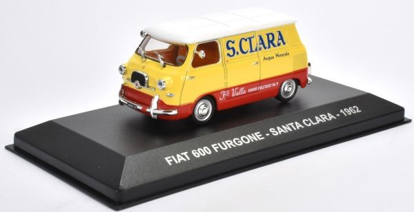 NET0033 - FIAT 600 fourgon 1962 eau minérale italienne SANTA CLARA - 1