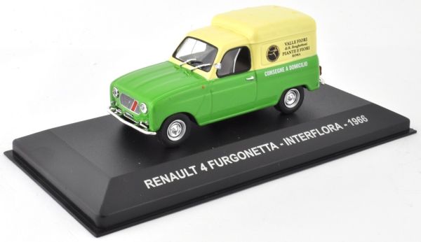 NET0038 - RENAULT R4 fourgonnette 1966 Interflora Italien - 1