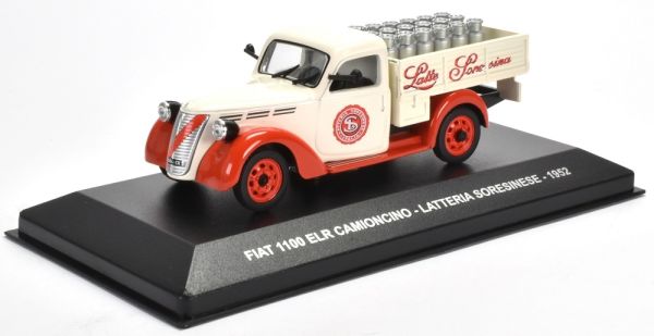 NET0042 - FIAT 1100 ELR 1952 plateau avec chargement de lait laiterie italienne SORESINESE - 1