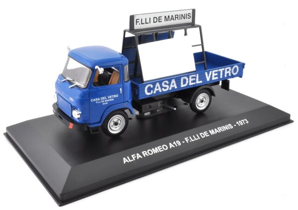 NET0045 - ALFA ROMEO A19 porteur plateau 1973 vitrage italien Casa Del Verto F.LLI De Marinis - 1