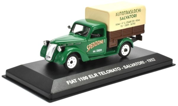 NET0047 - FIAT 1100 ELR 1952 plateau bâché entreprise de livraison italienne SPEDIZIONI SALVATORI - 1