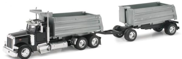 NEW10573 - PETERBILT 379 6x4 benne avec remorque 2 essieux - 1