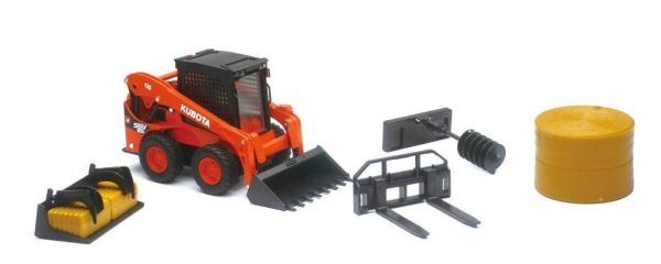 NEW33133 - Mini-Chargeuse  KUBOTA SSV65 avec accessoires - 1