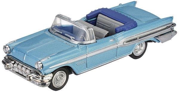 NEW48013P - PONTIAC Bonneville cabriolet 1957 bleu - 1