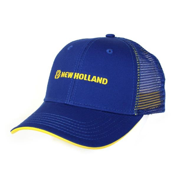 CASNH600 - Casquette Bleue logo jaune NEW HOLLAND - 1