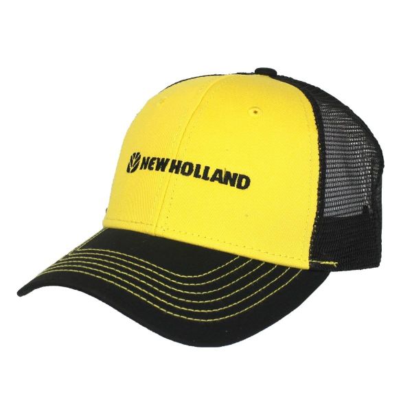 CASNH603 - Casquette noire et jaune NEW HOLLAND - 1