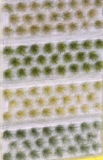 NOC07004 - Lot de 92 touffes d'Herbes 12 mm - 1