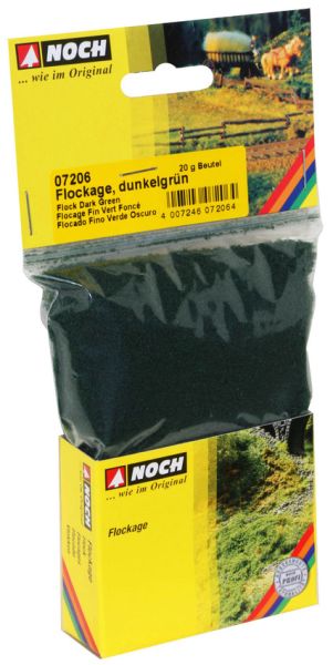 NOC07206 - Sachet de flocage vert foncé 20grs - 1