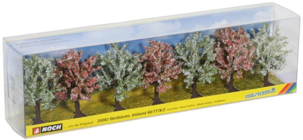 NOC25092 - Lot de 7 arbres fruitiers en fleurs 8cm - 1