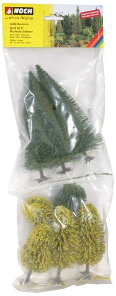 NOC26411 - Lot de 10 arbres forêt de 6.5 cm à 11 cm - 1