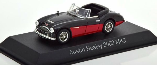 NOREV070014 - AUSTIN Healey 3000 MK3 cabriolet ouvert 1964 rouge et noir - 1